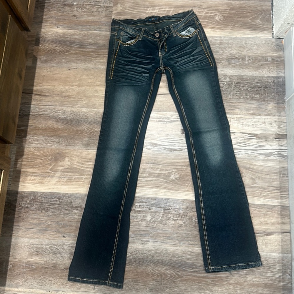 Royal Blue jeans. Size 5 x 37.